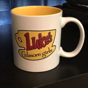 Luke's Gilmore Girls White and Yellow Coffee Mug
